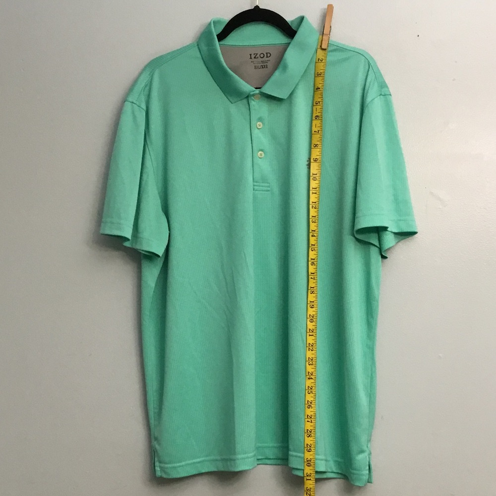 Izod Green Polo Shirt Classic Casual Style